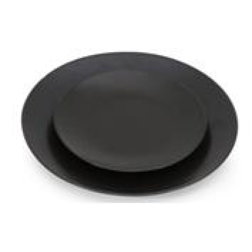 PLATO POSTRE CERAMICA NEGRA 9015