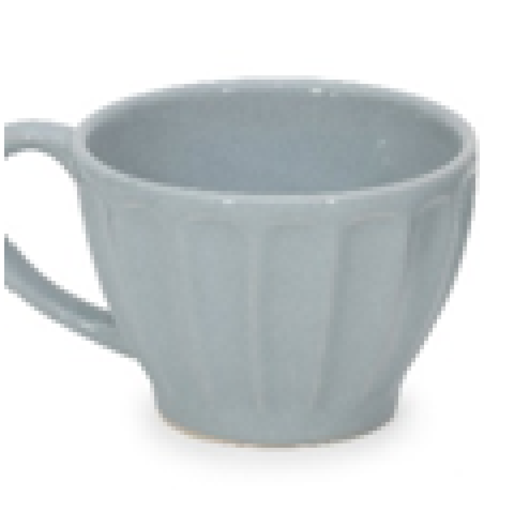 TAZA FACETADA GRIS 9105