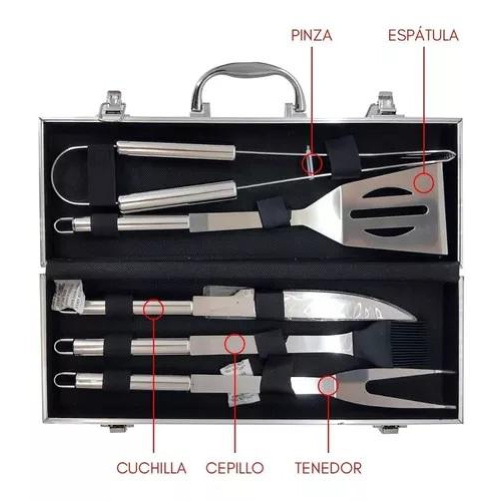 SET PARRILLERO X 5 PCS. C/ESTUCHE UMA-01-20