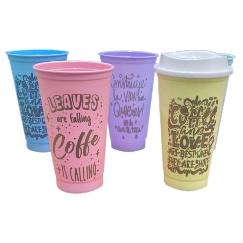 VASO ECO PASTEL C/TAPA DECO